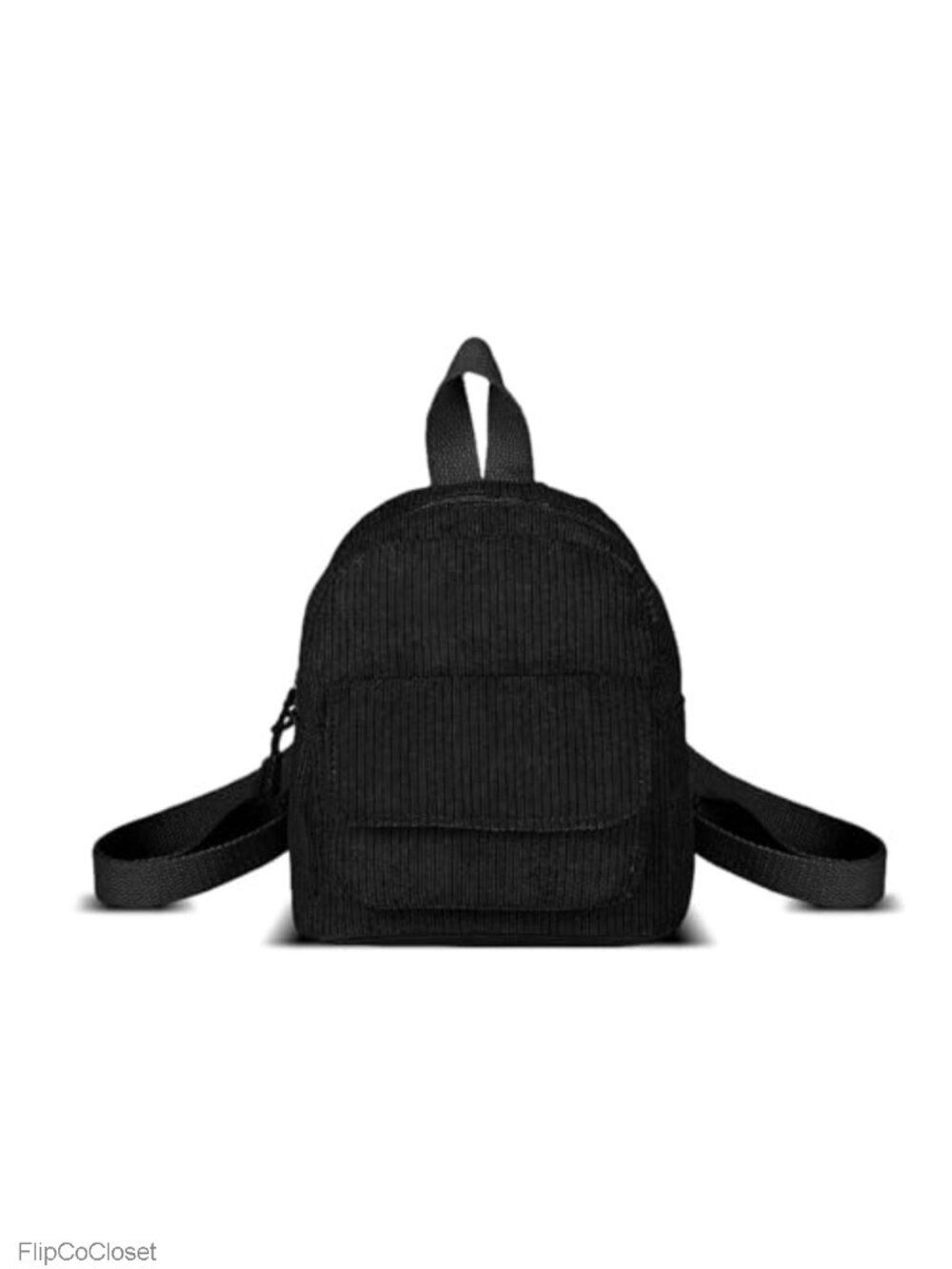 Corduroy Small Backpack for Women Mini Casual Cute Backpack Purse Travel Daypack